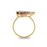 14K Smoky Quartz Kite Ring
