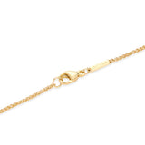 Serpent Pendant Necklace 14K Gold with Emerald & Diamonds