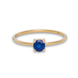 Blue Sapphire Solitaire Ring