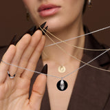 Confidence Ring with Black Ceramic & Diamonds