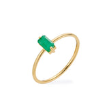 Emerald East-West Ring
