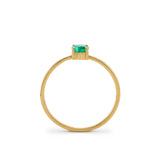 Emerald Solitaire Ring