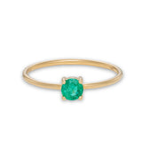 Emerald Solitaire Ring