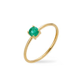Emerald Solitaire Ring