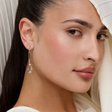 Gold Serpent Chain Drop Earrings