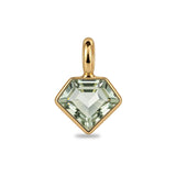 Green Amethyst Geometric Pendant