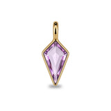 Pink Amethyst Shield Pendant