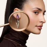 Purple Amethyst & Green Amethyst Drop Earrings
