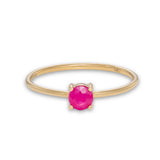 Ruby Solitaire Ring
