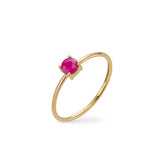 Ruby Solitaire Ring