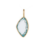 Sky Blue Topaz Navette Pendant
