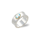 Sky Blue Topaz Two-Tone Ring