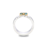 Sky Blue Topaz Two-Tone Ring